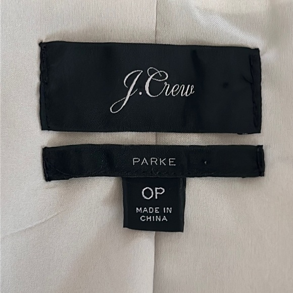 J Crew Parke Linen Blend Jacket Flax Color Size 0P - Picture 3 of 8